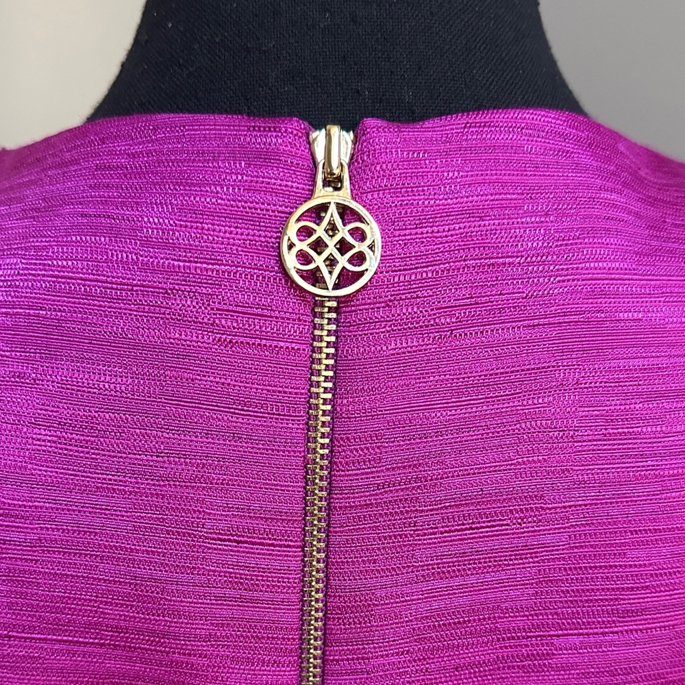 ANTONIO MELANI Fuchsia Embellished Midi Dress